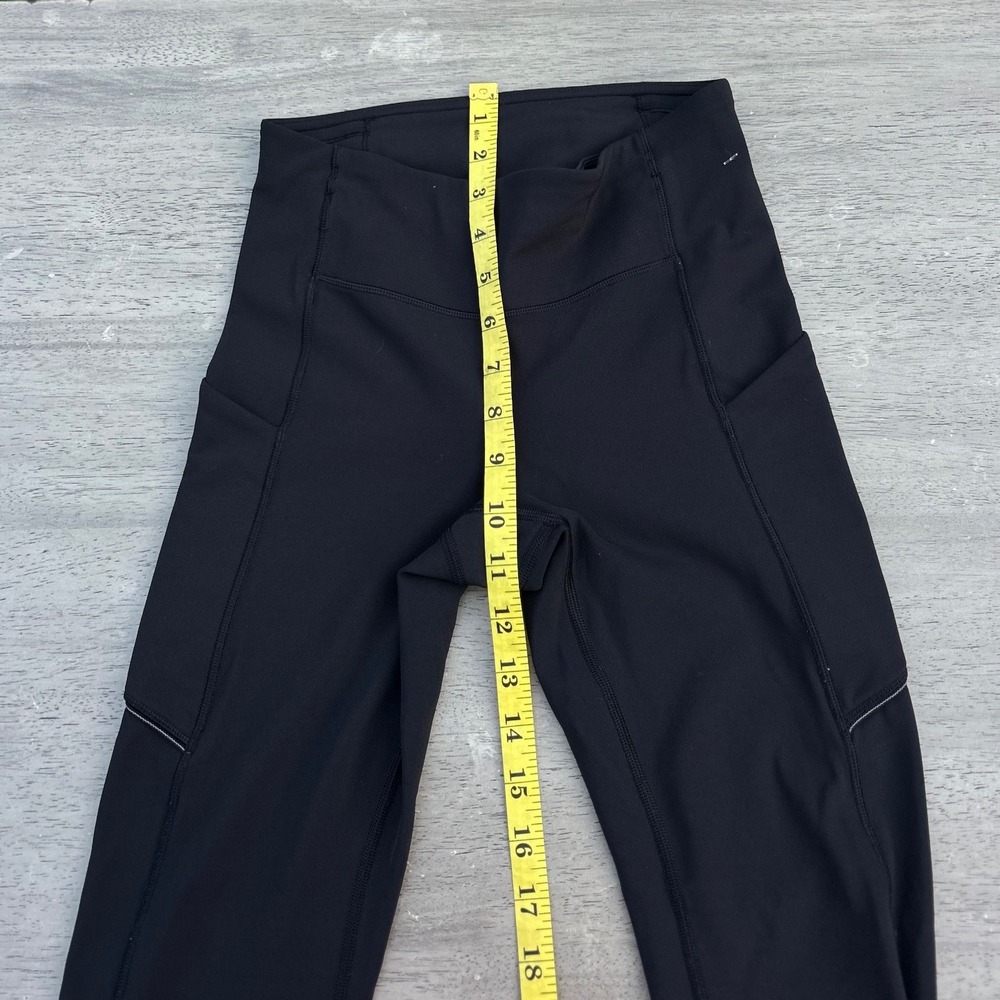 Lululemon Speed Up Tight 28 Black Running Leggings Pockets Sz 2 W5BEWS - Picture 4 of 10